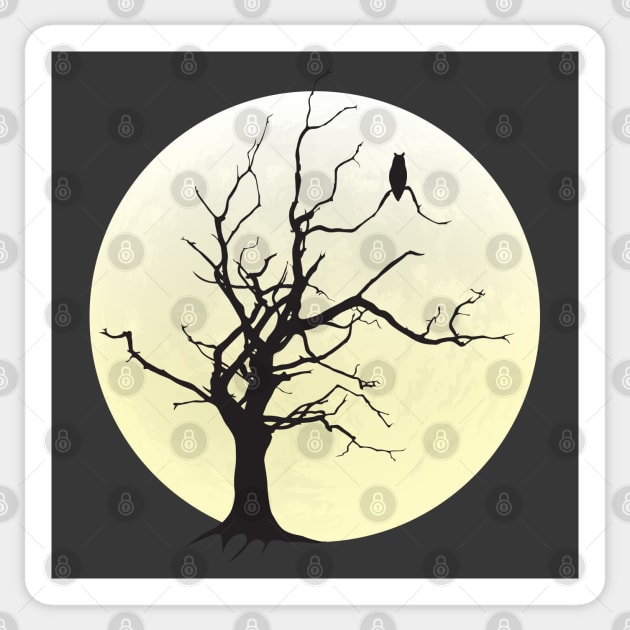 Spooky Tree Sticker by KneppDesigns